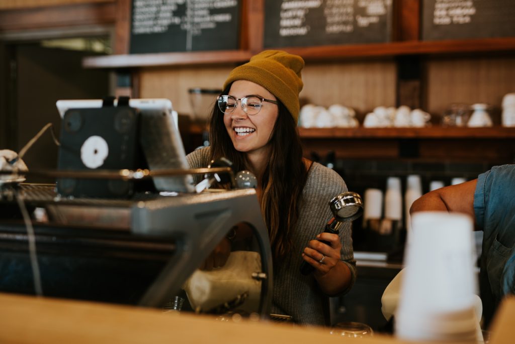 teen barista with good work ethic