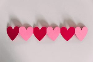 valentine's day craft hearts
